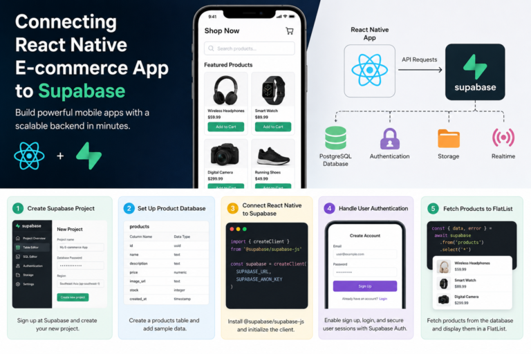 Connecting a React Native E-commerce App to Supabase: A Beginner-Friendly Step-by-Step Guide