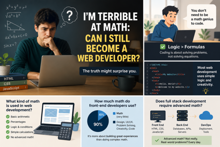 I’m Terrible at Math Can I Still Become a Web Developer