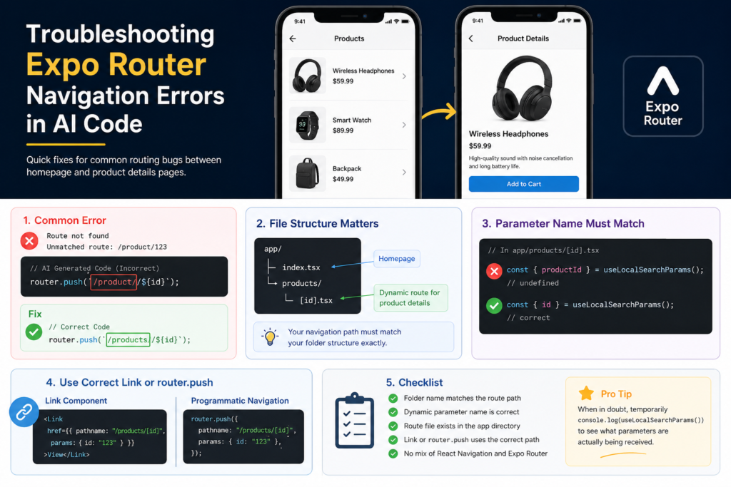 Expo Router Navigation Errors