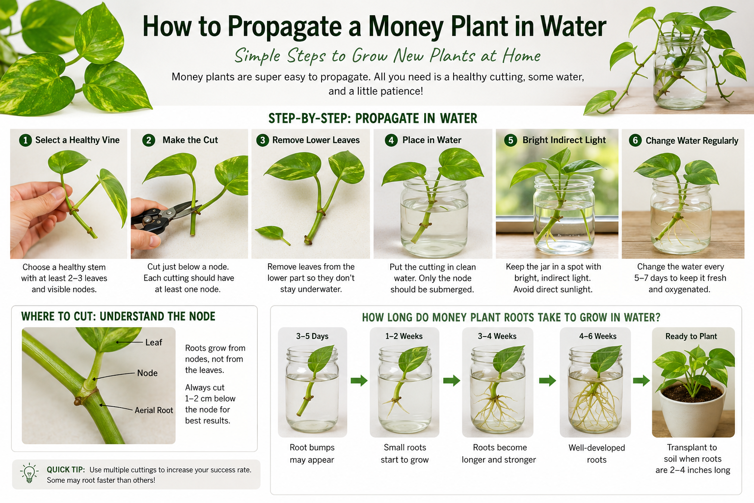 How to Propagate a Money Plant in Water: A Foolproof Beginner’s Guide