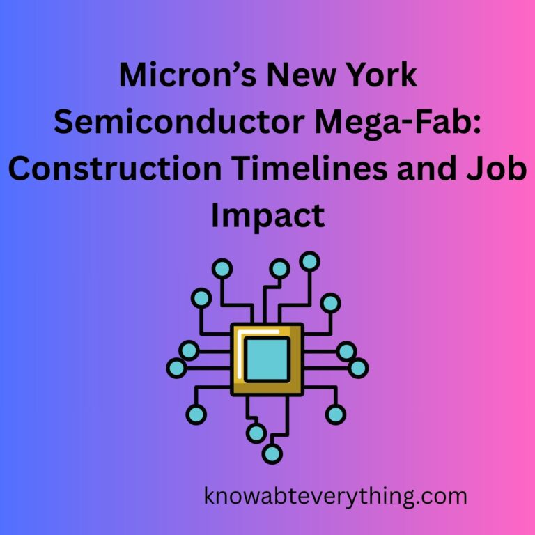 Micron’s New York Semiconductor Mega-Fab Construction Timelines and Job Impact