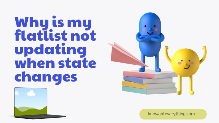 Why is my flatlist not updating when state changes