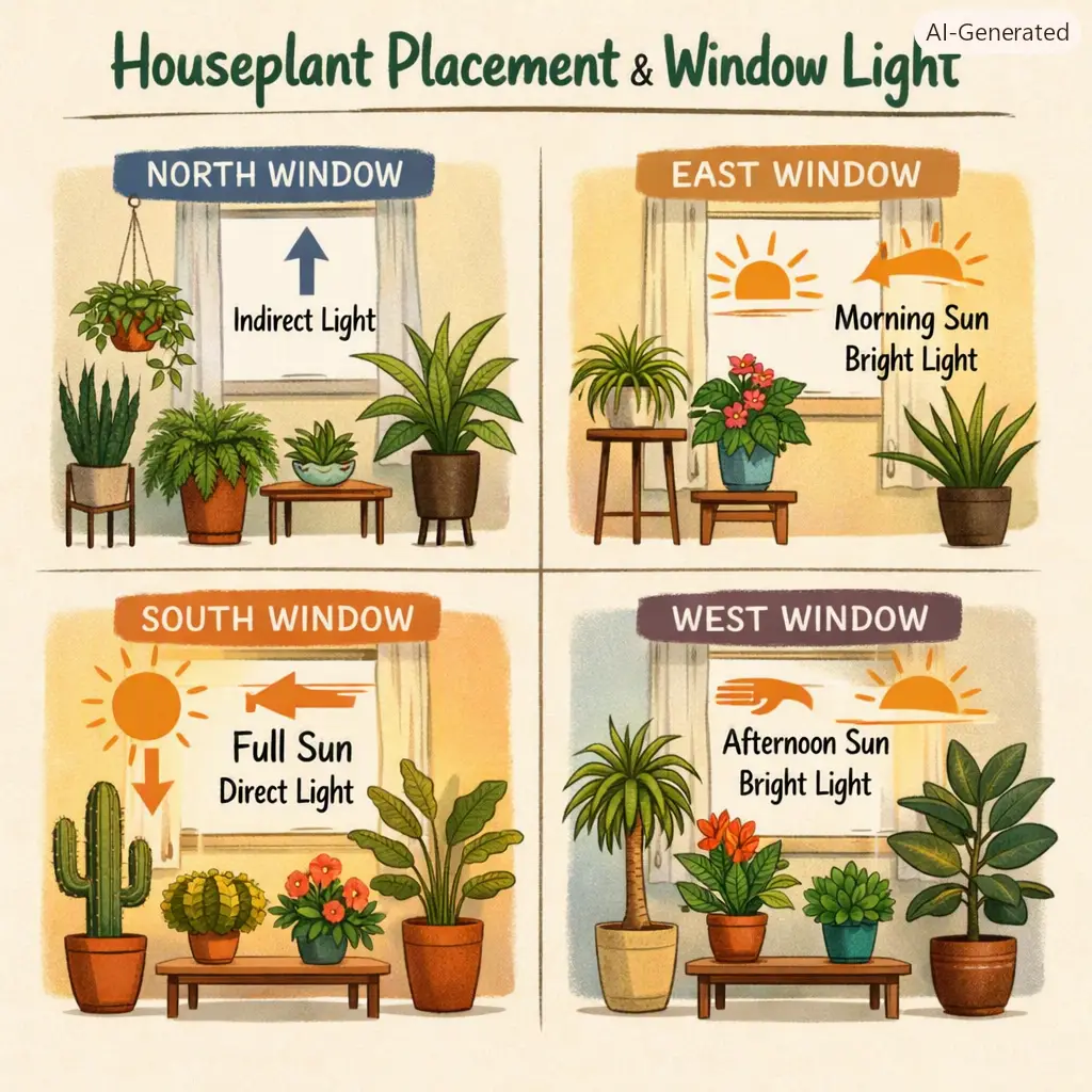 Spatial window placement for indoor lighting zones