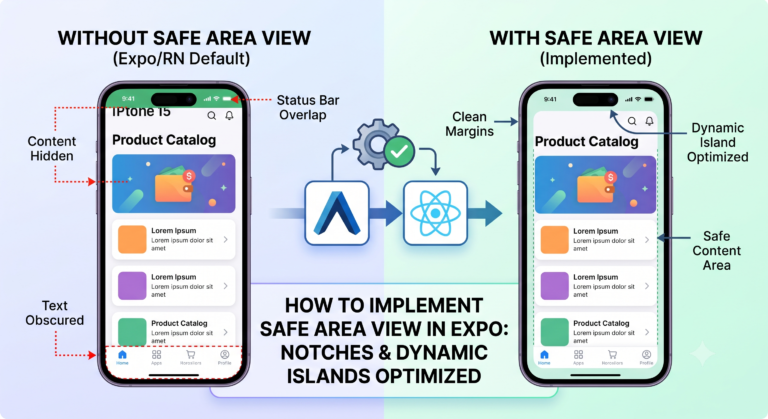How to Fix Expo Status Bar Overlapping iPhone Notches and Dynamic Island Devices