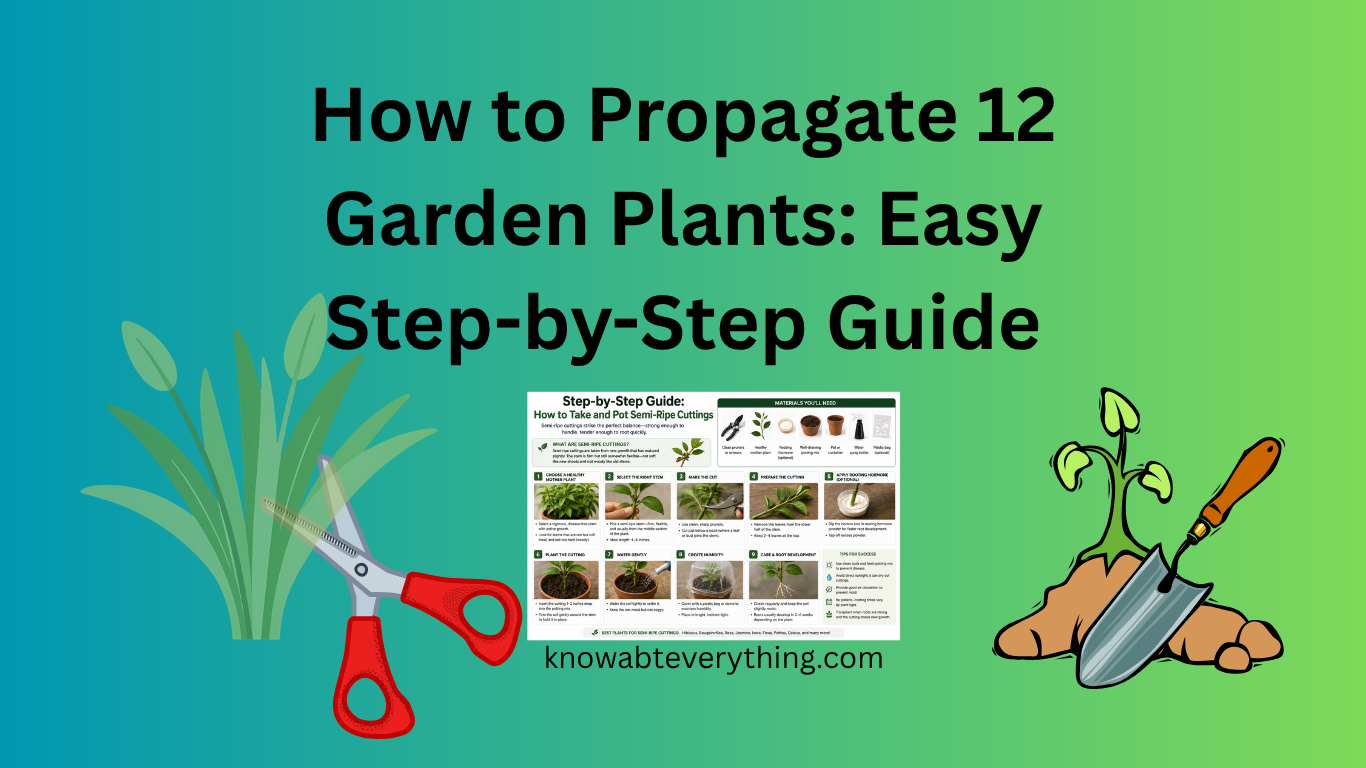 How to Propagate 12 Garden Plants: Easy Step-by-Step Guide